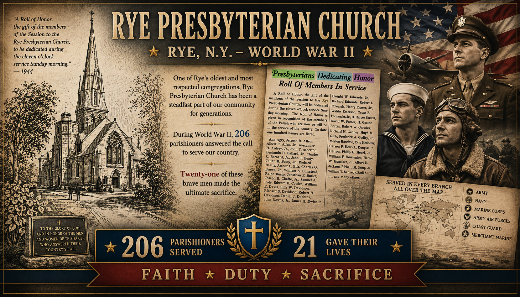 Rye Presbyterian Church World War II Veterans