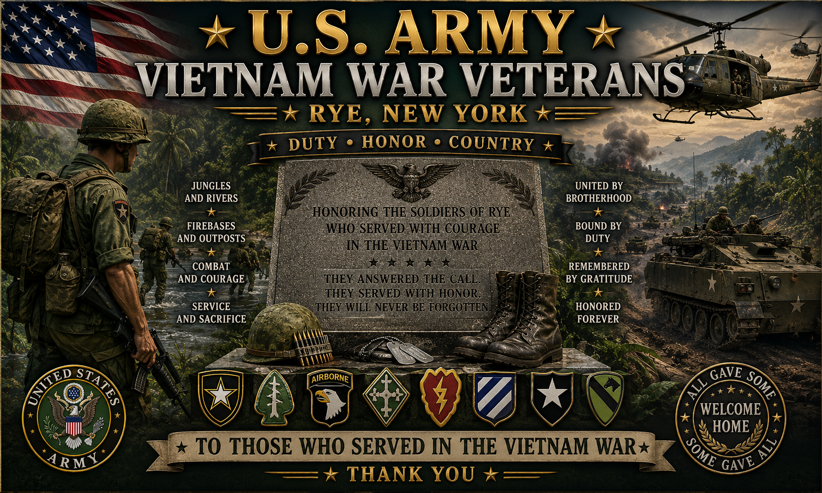 Vietnam War U.S. Army Veterans Rye New York