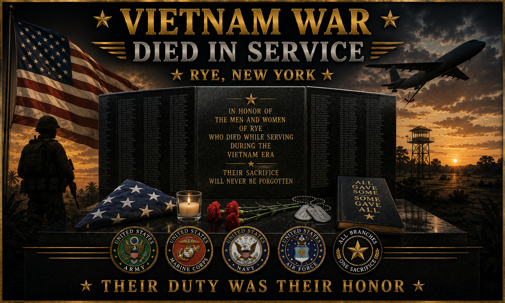 Vietnam Era Died In Service Veterans Rye New York