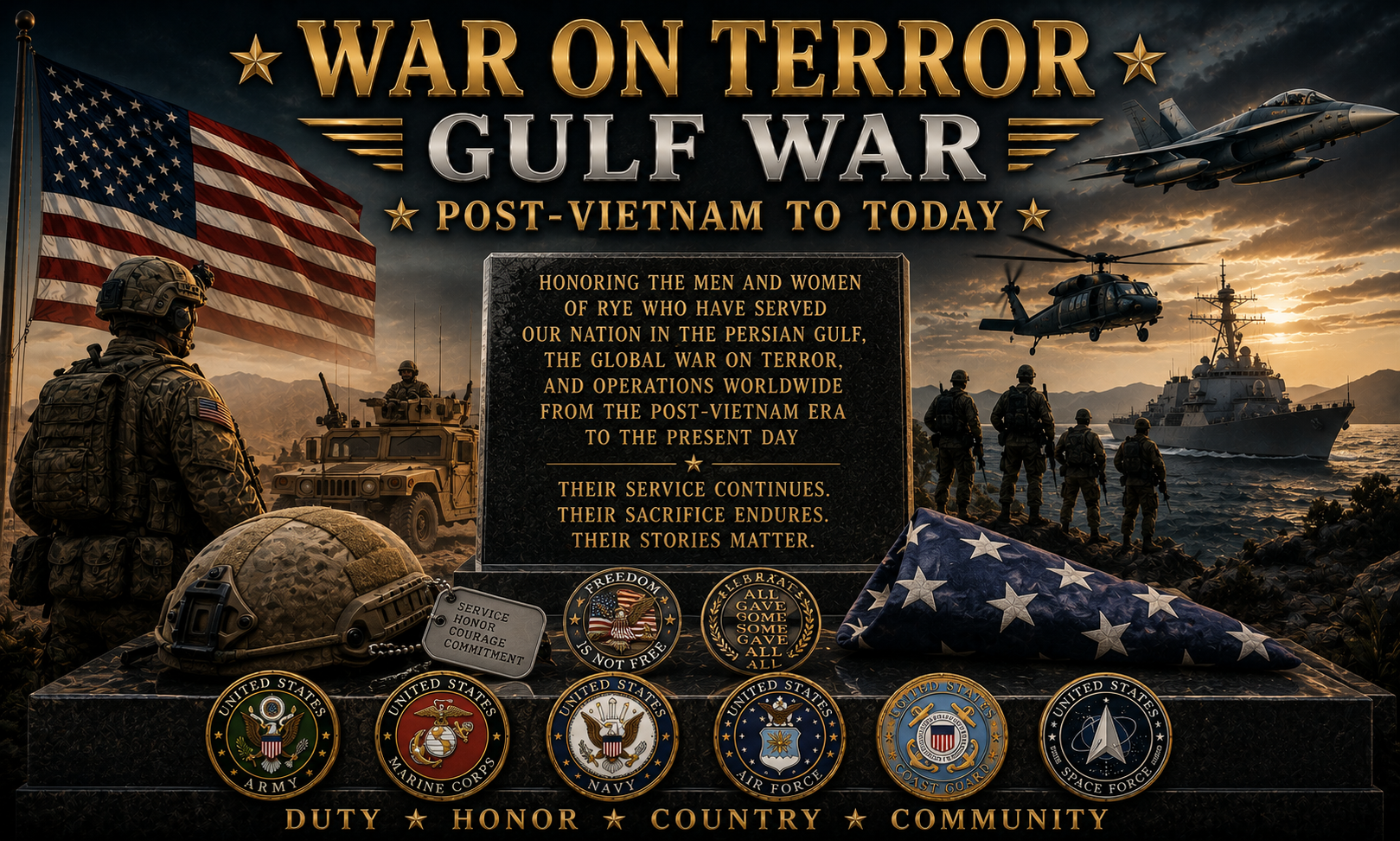 War On Terror and Gulf War Veterans of Rye New York