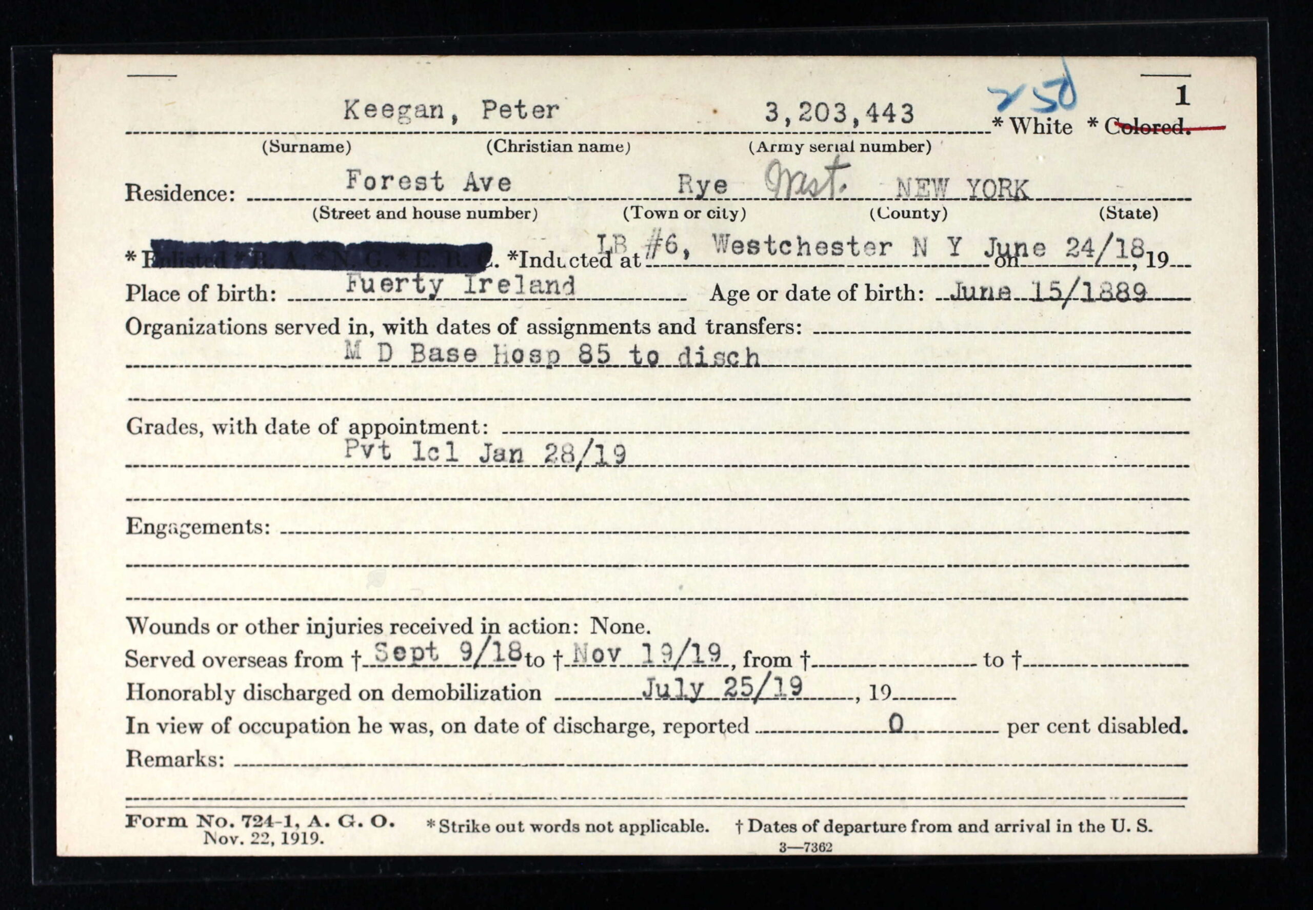 Discharge Record